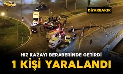 Hız, kazayı beraberinde getirdi: 1 yaralı