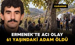Karaman Ermenek'te ceviz ağacından düşen adam hayatını kaybetti