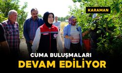 Karaman'da 'Cuma Buluşmaları'nda üreticilere tarımsal desteklemeler anlatıldı