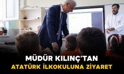 Karaman'da İl Millî Eğitim Müdürü Kılınç Atatürk İlkokulunu ziyaret etti