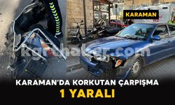 Karaman’da Korkutan Çarpışma: 1 Yaralı