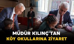Karaman'da Müdür Kılınç 4 köy okulunu ziyaret etti