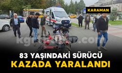 Karaman'da otomobil ile elektrikli bisiklet çarpıştı: yaşlı adam yaralandı