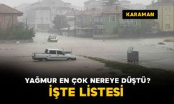 Karaman’da yağmur en çok nereye düştü? İşte listesi