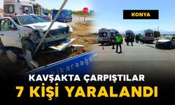 Kavşakta çarpıştılar: 7 kişi yaralı