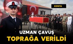 Konya'da düğünde tabancadan çıkan kurşunla ölen uzman çavuş defnedildi
