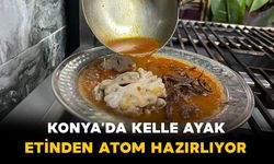 Konya'da kelle, ayak ve yanak etinden kış için "atom" hazırlıyor