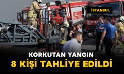Korkutan yangın: 8 kişi tahliye edildi