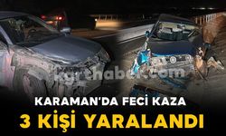 Ortalığın savaş alanına döndüğü kazada 3 kişi yaralandı