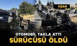 Takla atan otomobilin sürücüsü kurtarılamadı