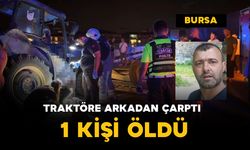 Tır, traktöre arkadan çarptı: 1 ölü