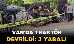 Van’da traktör devrildi: 3 yaralı