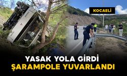 Yasak yola girdi, şarampole yuvarlandı: 1 yaralı