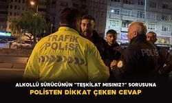 Alkollü sürücünün “Teşkilat mısınız?” sorusuna polisten dikkat çeken cevap