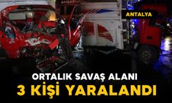 Antalya'da ortalık savaş alanına döndü: 3 yaralı