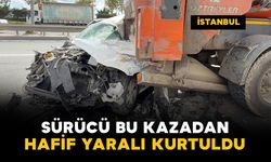 Arnavutköy'deki bu kazada sürücü hafif yaralı kurtuldu