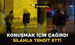 Beylikdüzü’nde silahlı tehdit kamerada