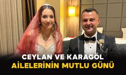 Ceylan ve Karagöl ailelerinin mutlu günü