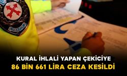 Karaman-Ereğli yolunda brandasız taşımacılığa 86 bin 661 lira ceza