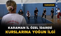 Karaman İl Özel İdaresi'nin ücretsiz voleybol kursuna yoğun ilgi: Seçmeler tamamlandı