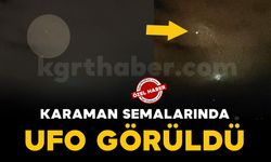 Karaman semalarında görülen UFO kamerada