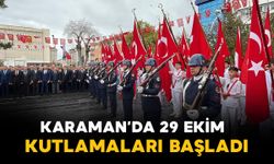 Karaman'da Cumhuriyet Bayramı kutlamaları çelenk sunma töreniyle başladı