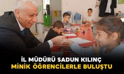 Karaman'da İl Müdürü Sadun Kılınç, minik öğrencilerle buluştu