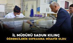 Karaman'da İl Müdürü Sadun Kılınç, öğrencilerin sofrasına misafir Oldu
