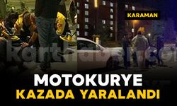 Karaman’da kaza: motokurye yaralandı