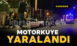 Karaman’da kaza: motokurye yaralandı
