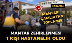 Karaman’da mantar zehirlenmesi: çamlıktan topladığı mantar hastanelik etti!