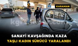 Karaman'da otomobille çarpışan elektrikli araç devrildi: 1 yaralı
