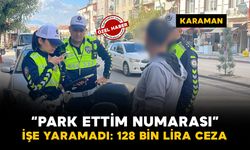 Karaman'da polisin dikkatinden kaçmadı: Elektrikli bisiklet sürücüsüne 128 bin 500 lira ceza
