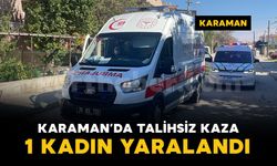 Karaman'da talihsiz kaza: Bisikletten düşen 1 kadın yaralandı