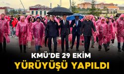 KMÜ'de 29 Ekim yürüyüşü yapıldı