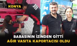 Konya'da Babasının izinden gitti: Ağır vasıta kaportacısı oldu