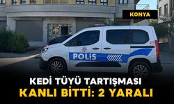 Konya'da kedi tüyü tartışması kanlı bitti: 2 yaralı