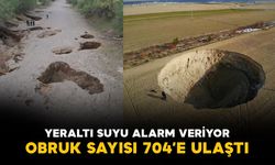 Konya'da obruk sayısı 704'e ulaştı