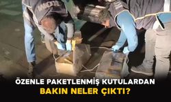 Konya'da özenle paketlenmiş kutulardan cephanelik çıktı