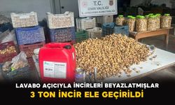 Lavabo açıcıyla incirleri beyazlatmışlar: 3 ton incir ele geçirildi