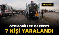 Nevşehir'de otomobiller çarpıştı: 7 yaralı
