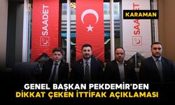 Saadet Partisi Gençlik Kolları Genel Başkanı Pekdemir’den dikkat çeken ittifak açıklaması