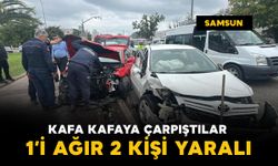 Samsun'da feci kazada 1'i ağır 2 kişi yaralandı