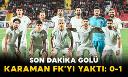 Son Dakika Golü Karaman FK’yı Yaktı: 0-1