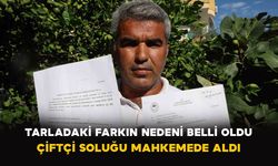 Tarladaki farkın nedeni belli oldu: Çiftçi soluğu mahkemede aldı
