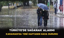 Türkiye'de fırtına ve sağanak: Karaman'da 5 günlük tahmin açıklandı