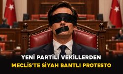 Yeni Partili vekillerden Meclis’te siyah bantlı protesto