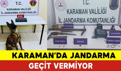 Karaman'da Jandarma Geçit Vermiyor