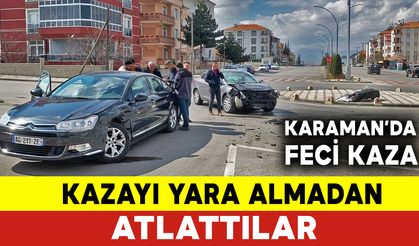 Kavşakta Çarpıştılar