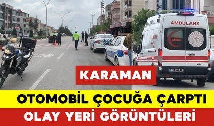 Yolun Karşısına Geçmeye Çalışan Çocuğa Otomobil Çarptı